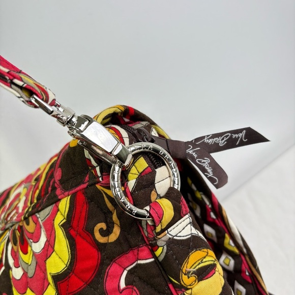 VERA BRADLEY Puccini Print Quilted Crossbody Messenger Bag Purse 60s 70s Boho - Picture 17 of 17